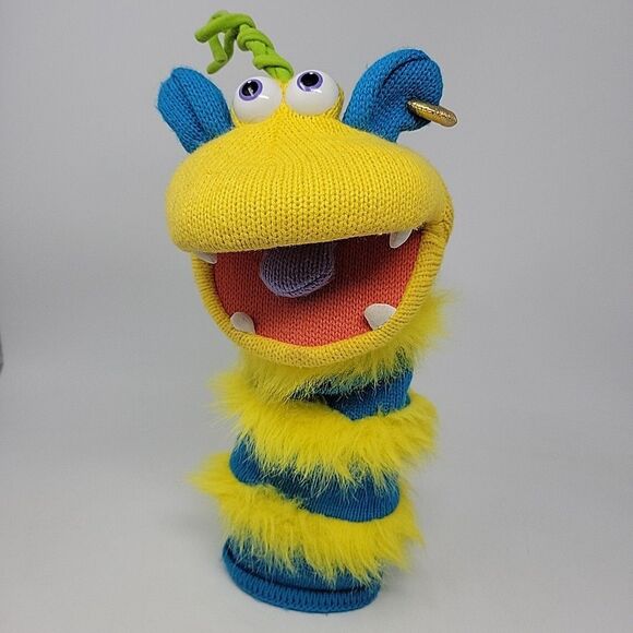 The Puppet Company UK Ringo Knitted Hand Puppet Squeaking Tongue Sockette - Picture 1 of 9